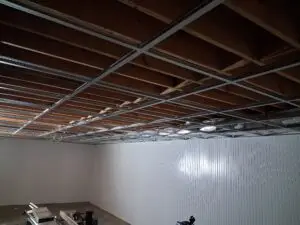 Basement Grid Ceiling Installation in Glasgow — basement grid ceiling installation