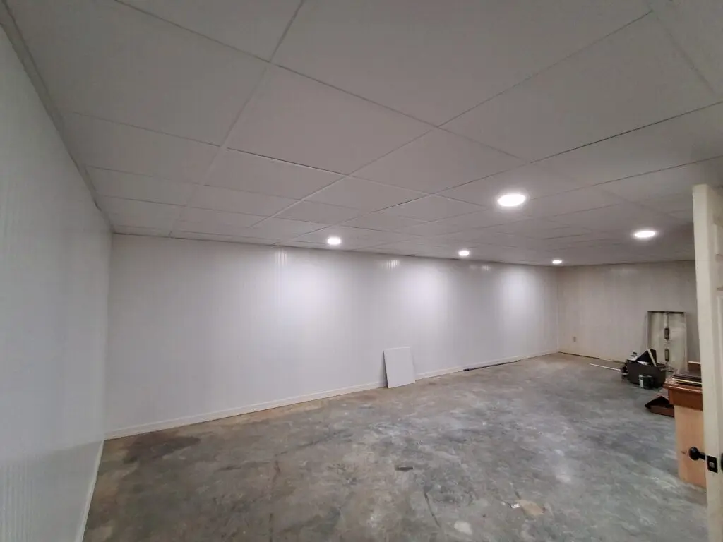 Basement Grid Ceiling Installation in Glasgow — basement ceiling installation