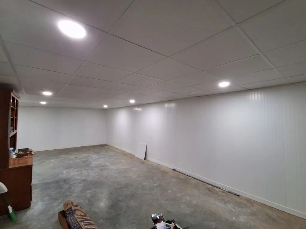 Basement Grid Ceiling Installation in Glasgow — barren county